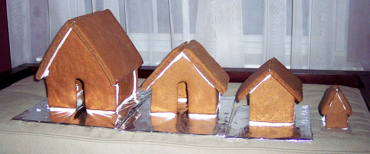 Various Gingerbread House Sizes