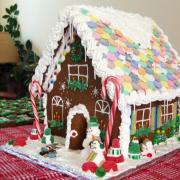 Extra Large Decorated Gingerbread House